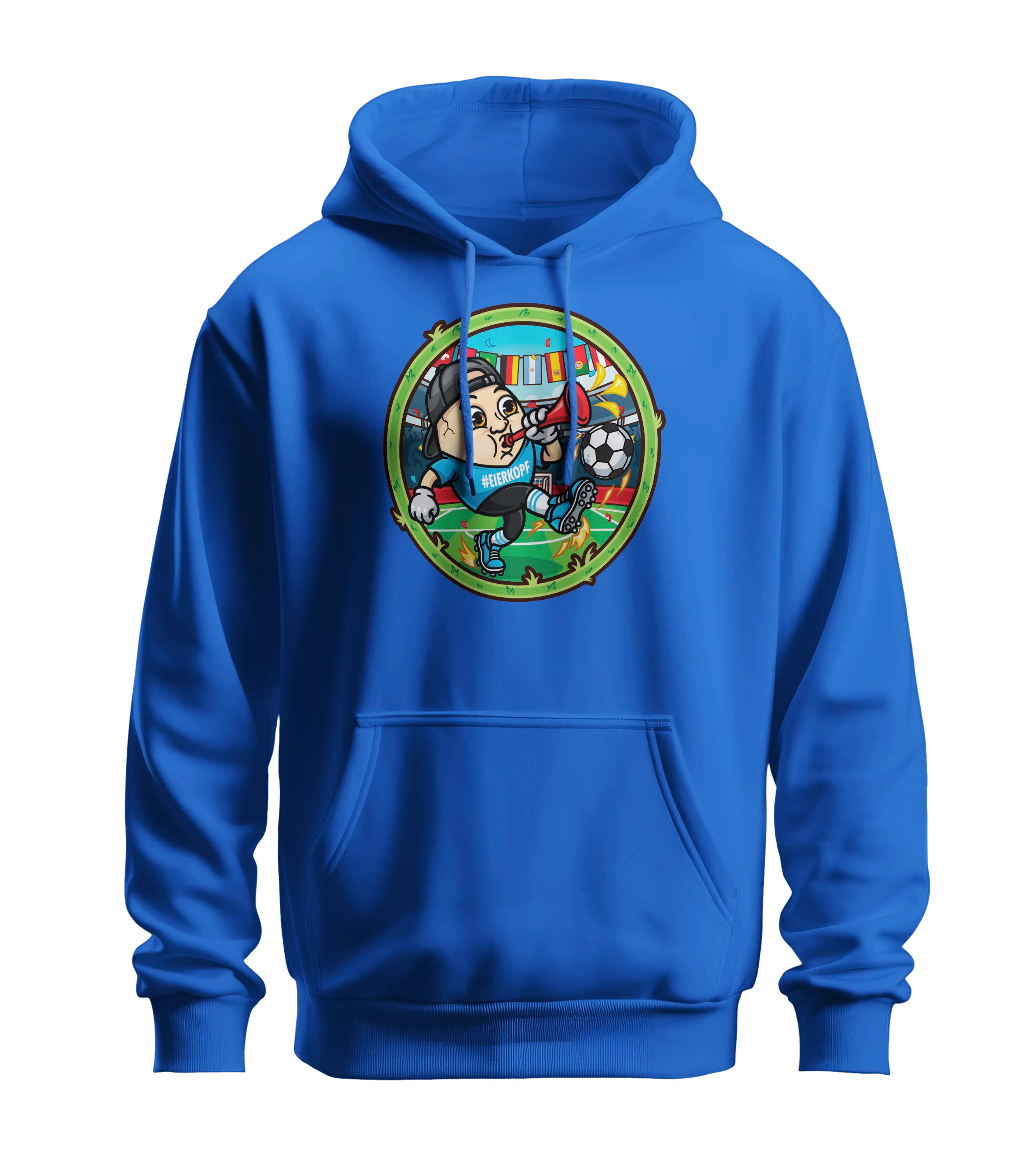 ClashGames #EIERKOPF Fußball Bundle 2026 Hoodie + Fußball (soft) + Trillerpfeife + Autogrammkarte