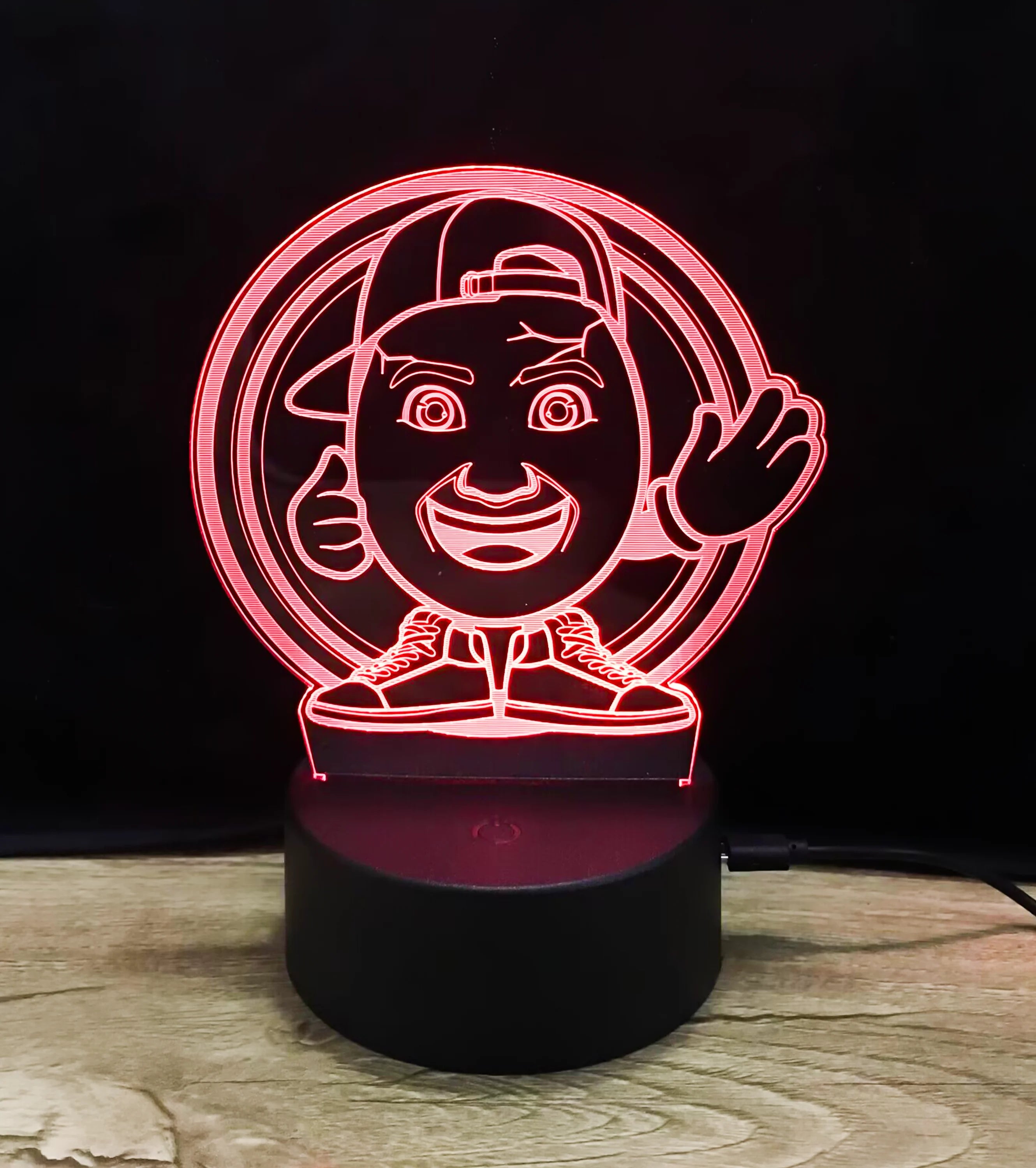 ClashGames #EIERKOPF - 3D LED Lampe