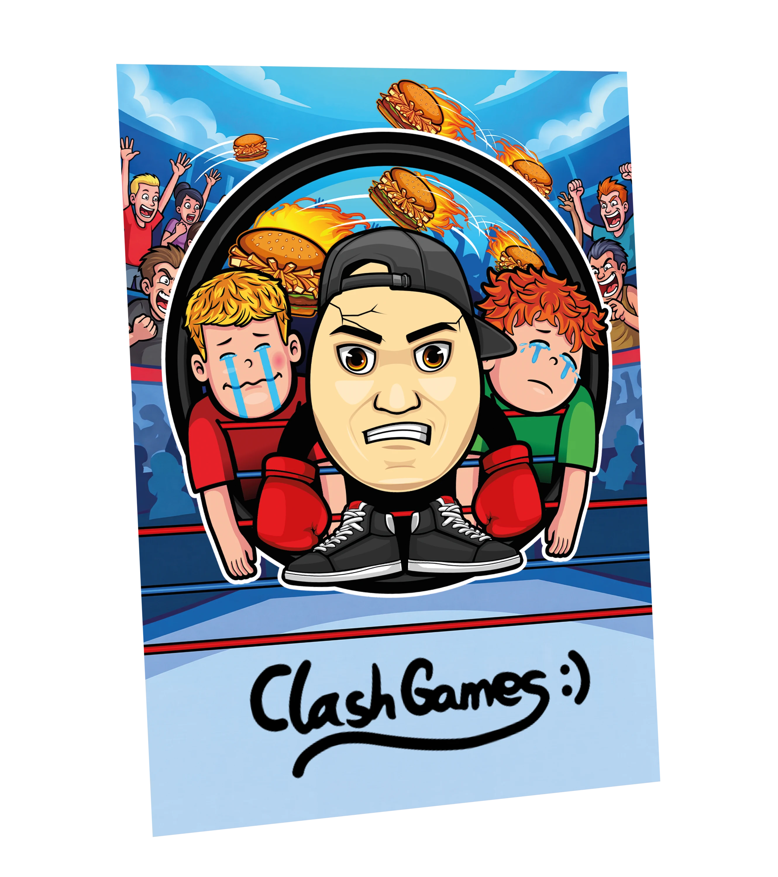 ClashGames Disstrack Bundle - T-Shirt + NERF + Autogrammkarte