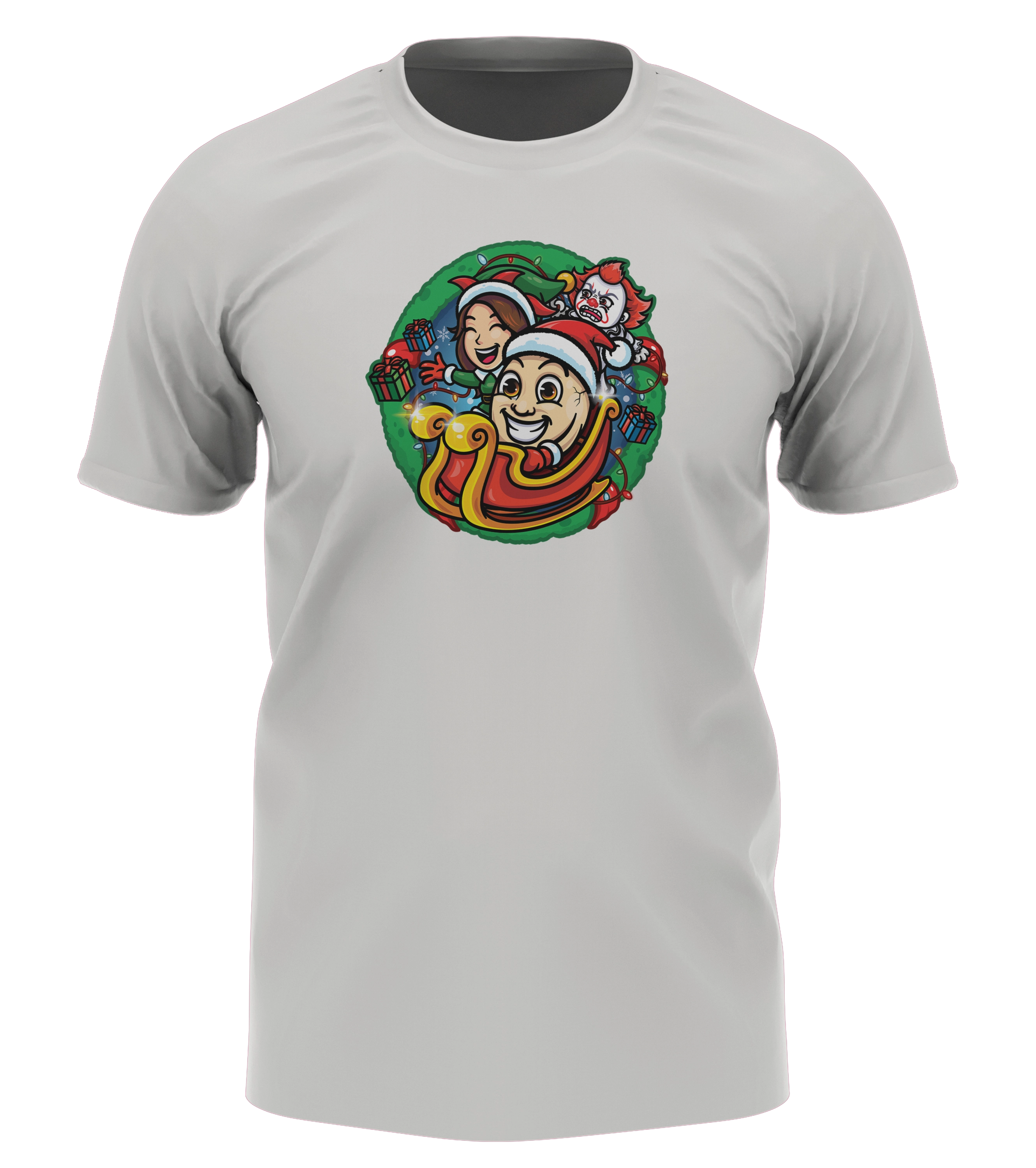 ClashGames #EIERKOPF Weihnachts Bundle - T-Shirt + Goldkette + Weihnachtskugel + Lebkuchen + Autogrammkarte