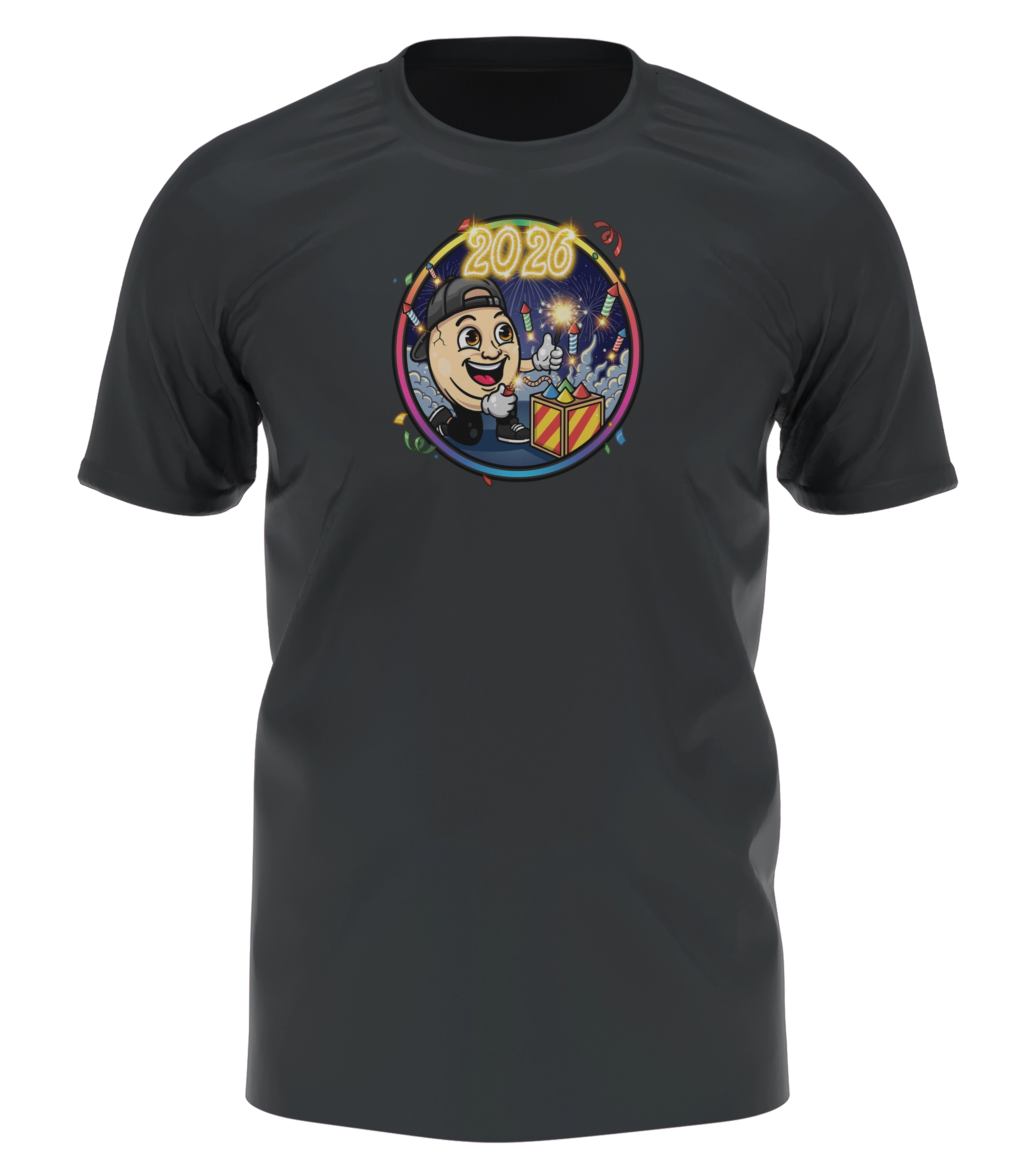 ClashGames #EIERKOPF Silvester Bundle - T-Shirt + Jahreskalender + 3 Zufällige Beilagen + Autogrammkarte