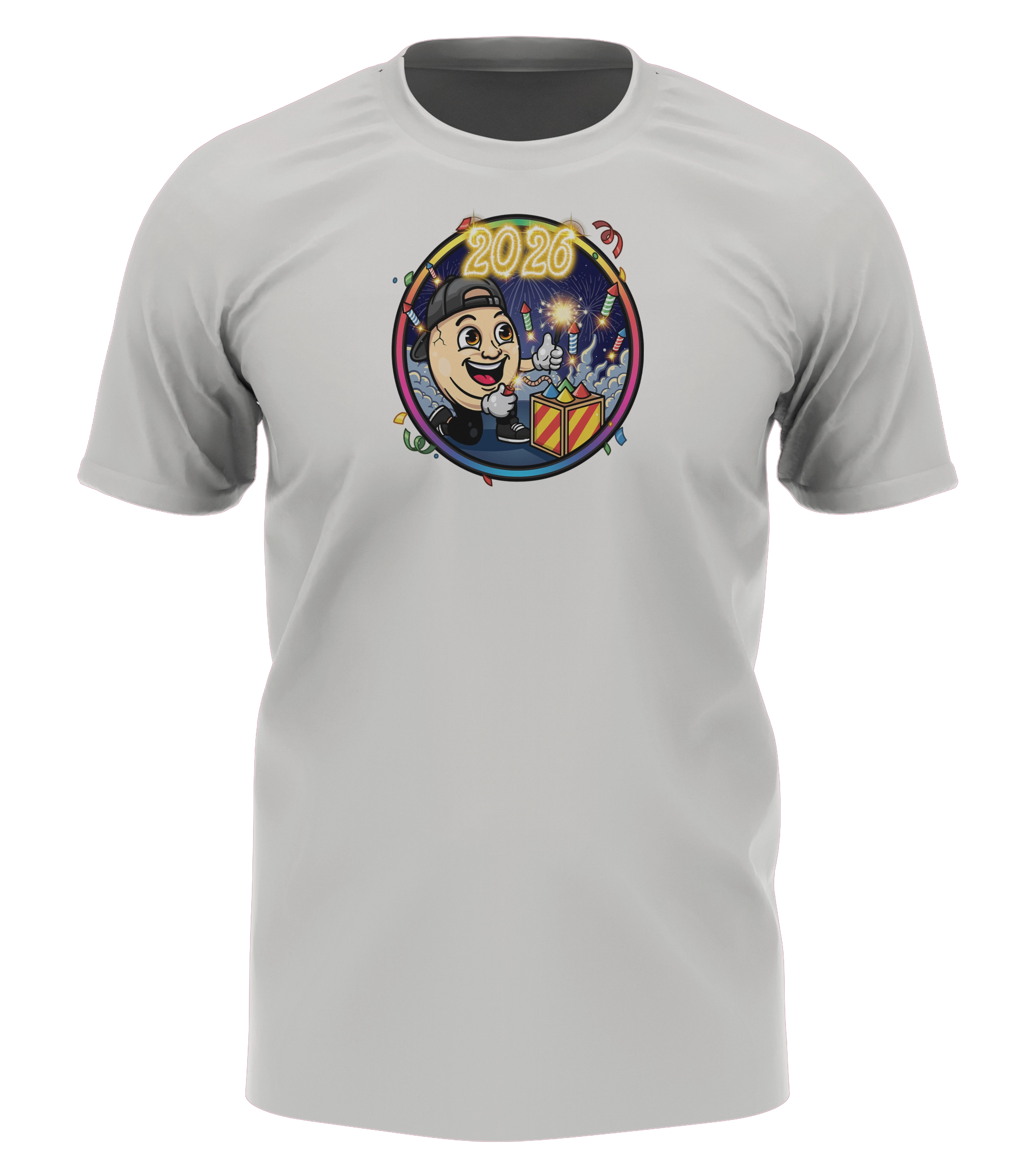 ClashGames #EIERKOPF Silvester Bundle - T-Shirt + Jahreskalender + 3 Zufällige Beilagen + Autogrammkarte