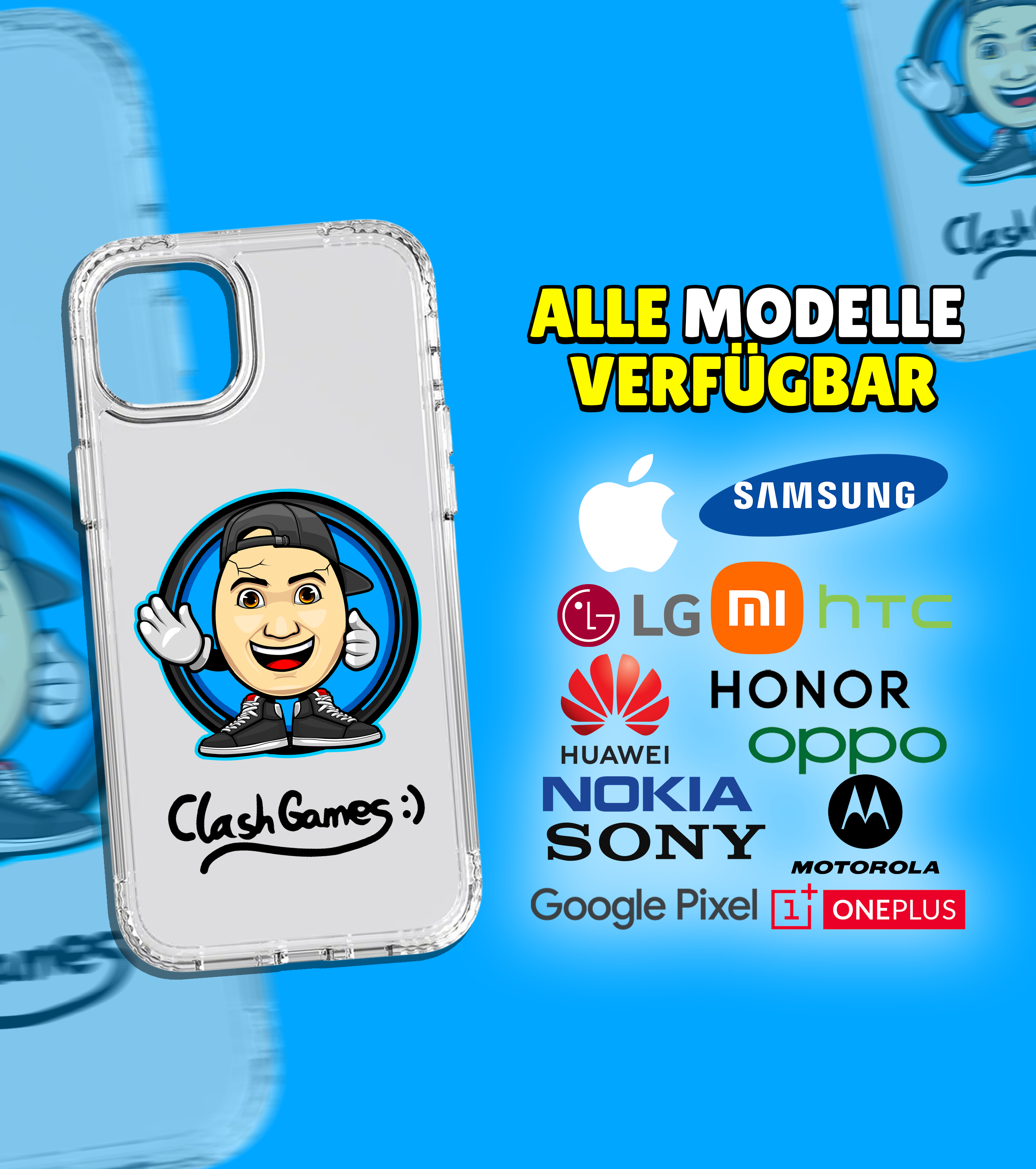 ClashGames #EIERKOPF signierte Handyhülle