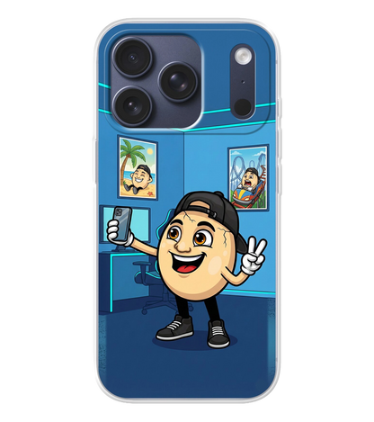 ClashGames #EIERKOPF Handyhülle mit Background