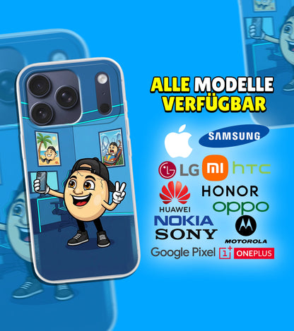 ClashGames #EIERKOPF Handyhülle mit Background