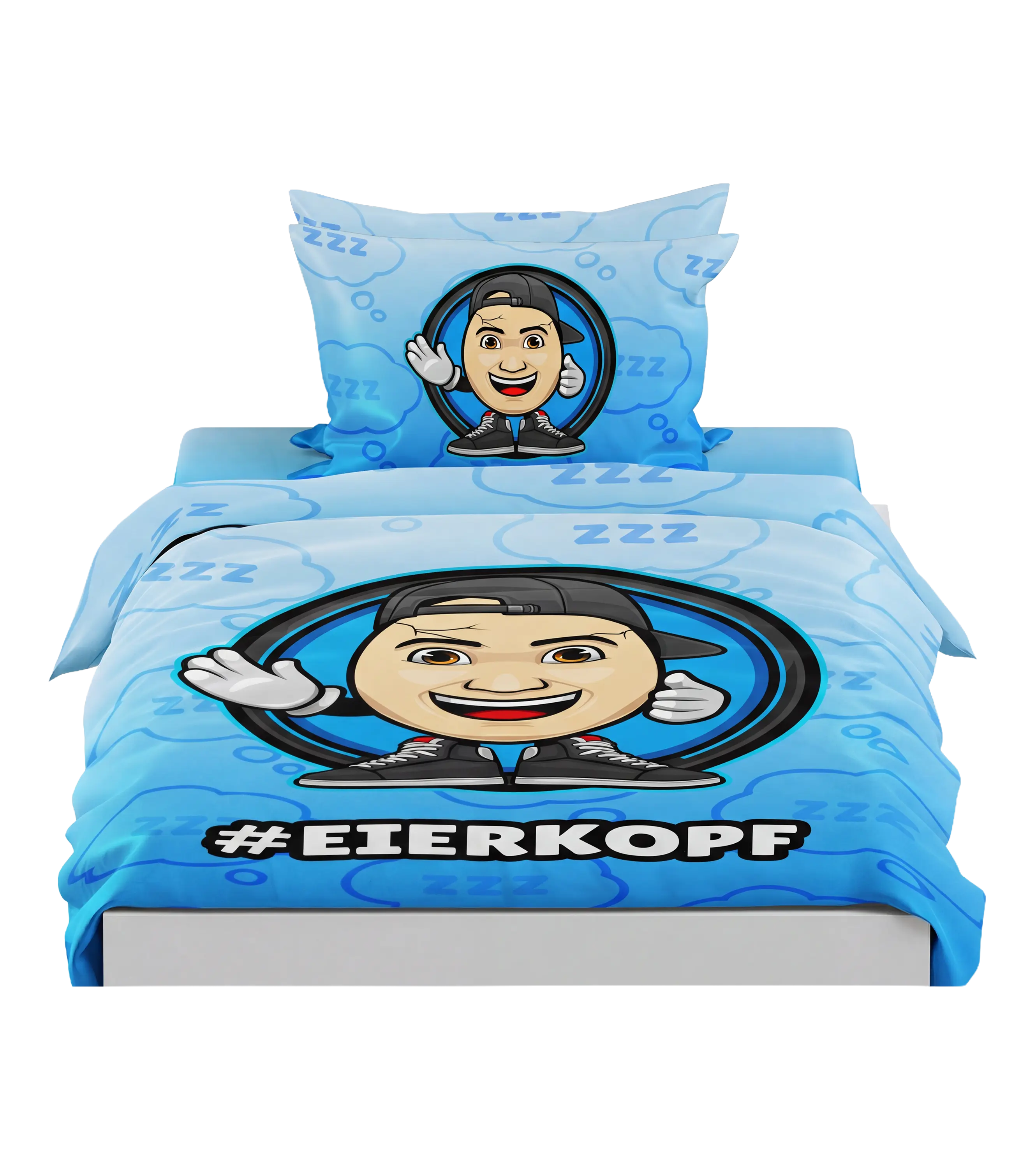 ClashGames #EIERKOPF - Bettwäsche Set - Deckenbezug + Kissenbezug