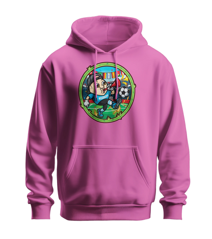 ClashGames #EIERKOPF Fußball Bundle 2026 Hoodie + Fußball (soft) + Trillerpfeife + Autogrammkarte