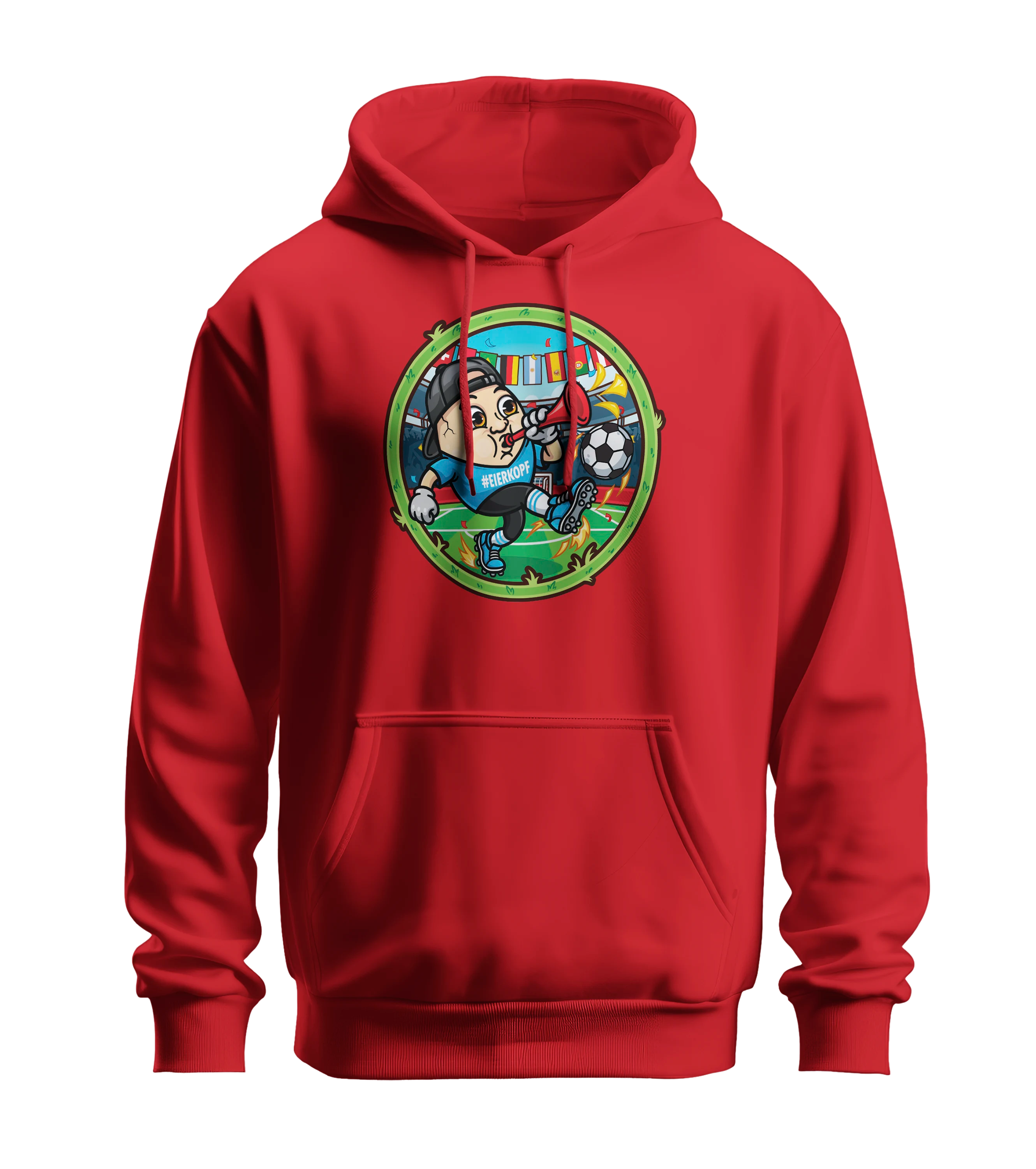 ClashGames #EIERKOPF Fußball Bundle 2026 Hoodie + Fußball (soft) + Trillerpfeife + Autogrammkarte