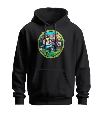 ClashGames #EIERKOPF Fußball Bundle 2026 Hoodie + Fußball (soft) + Trillerpfeife + Autogrammkarte