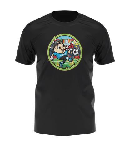 ClashGames #EIERKOPF Fußball Bundle 2026 T-Shirt + Fußball (soft) + Trillerpfeife + Autogrammkarte