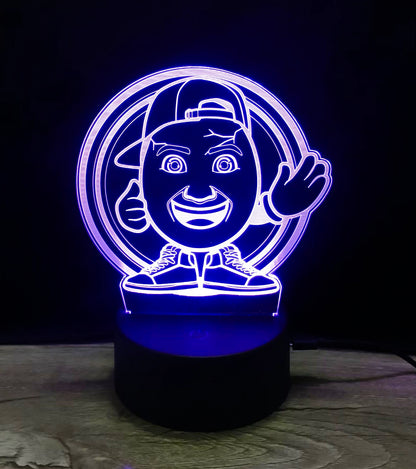 ClashGames #EIERKOPF - 3D LED Lampe