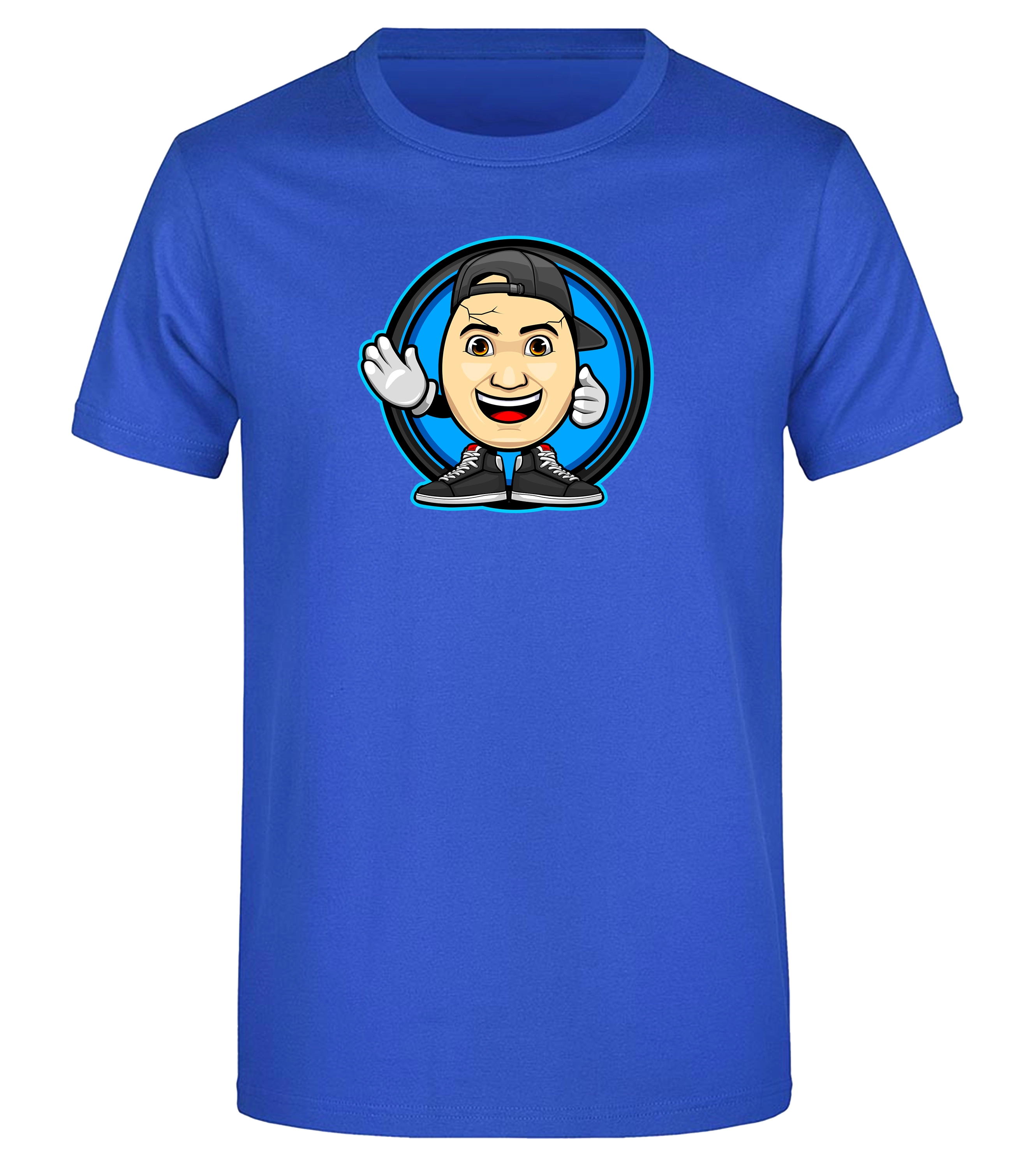 Blaues ClashGames T-Shirt mit Clashi-Logo auf der Brust – ideal für Fans, die ein frisches, farbenfrohes Statement setzen wollen.