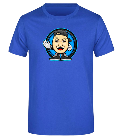 Blaues ClashGames T-Shirt mit Clashi-Logo auf der Brust – ideal für Fans, die ein frisches, farbenfrohes Statement setzen wollen.