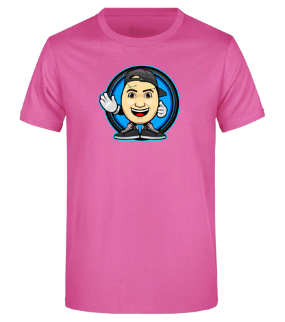 Pinkes ClashGames T-Shirt mit dem ikonischen Clashi-Logo auf der Vorderseite – stylischer Hingucker für kreative Köpfe und echte Fans.
