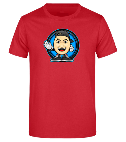 Rotes ClashGames T-Shirt mit auffälligem Clashi-Logo auf der Brust – perfektes Fan-Shirt für alle, die ein Statement setzen möchten.