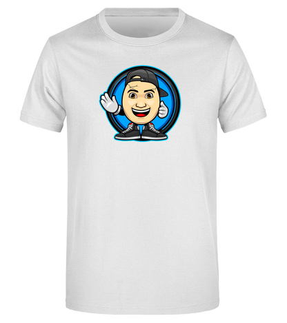 Weißes ClashGames T-Shirt mit auffälligem Clashi-Logo auf der Brust – ideal für Fans, die es clean und kontrastreich mögen.