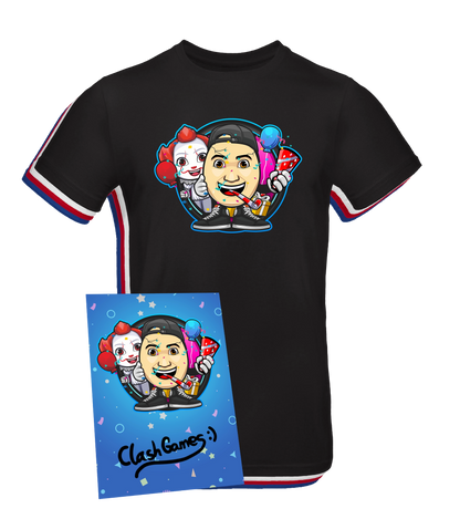 ClashGames - Geburtstags T-Shirt + Autogrammkarte