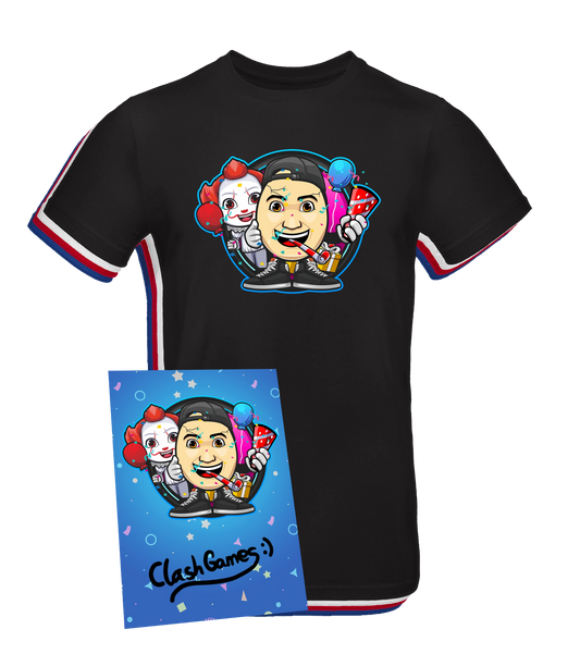 ClashGames - Geburtstags T-Shirt + Autogrammkarte