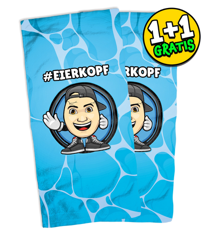 ClashGames #EIERKOPF - 2x Handtuch (1+1 Gratis)